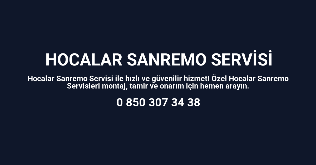 Hocalar Sanremo Servisi